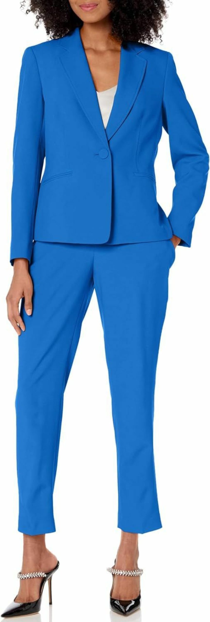 Best Le Suit Women'S Petite 1 Button Jacket W Slim Pant