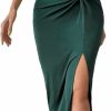 Best COZYEASE Cozyease Women'S 2 Pieces Summer Outfit Scoop Neck Tank Top & Twist Front Split Thigh Bodycon Maxi Skirt