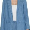 Best Liverpool Liverpool Women'S Petite Chambray Boyfriend Blazer With Princess Darts