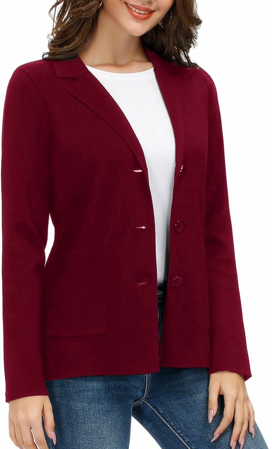 Best KANCY KOLE Women'S Long Sleeve Casual Blazer Work Office Bussiness Jacket With Pocket