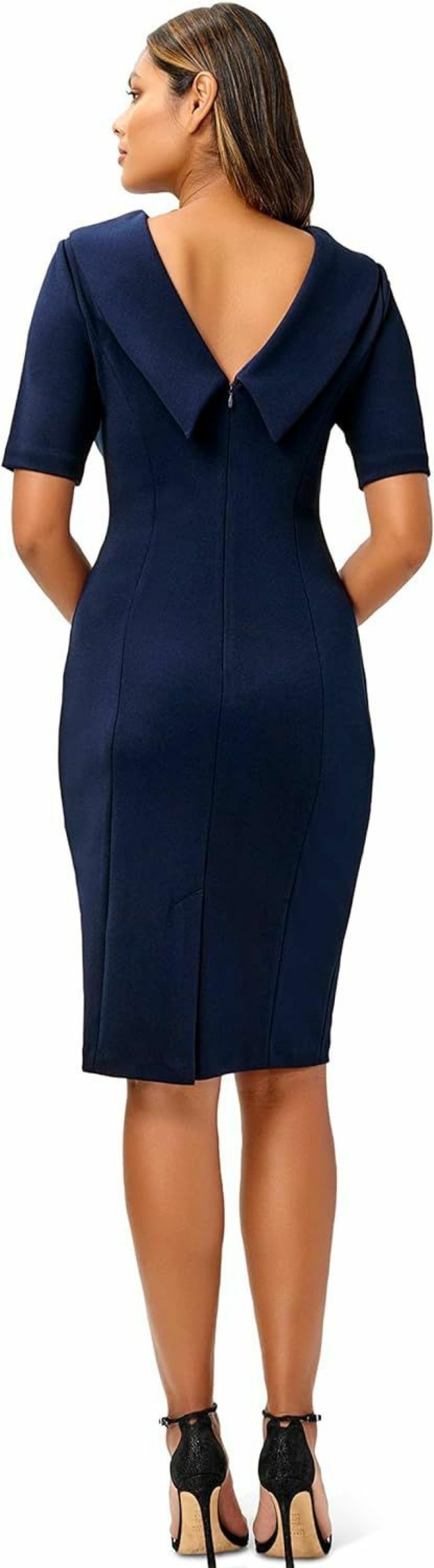 Wholesale Adrianna Papell Adrianna Papell Women'S Roll Neck Sheath With V Back