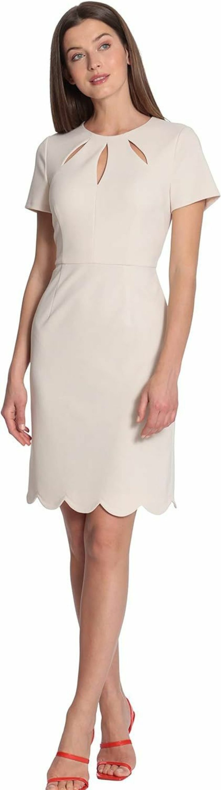 Online Maggy London Maggy London Women'S Keyhole Neck Scuba Crepe Sheath Dress