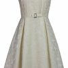 Hot CHIC STAR Womens Embossed Jacquard Dress