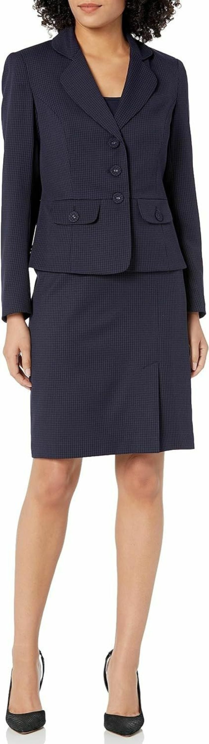 Clearance Le Suit Women'S Petite Jacket/Skirt Suit