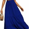 Hot Verdusa Verdusa Women'S 2 Piece Outfit Crop Tube Top And Ruffle Hem Flowy Maxi Skirt Sets