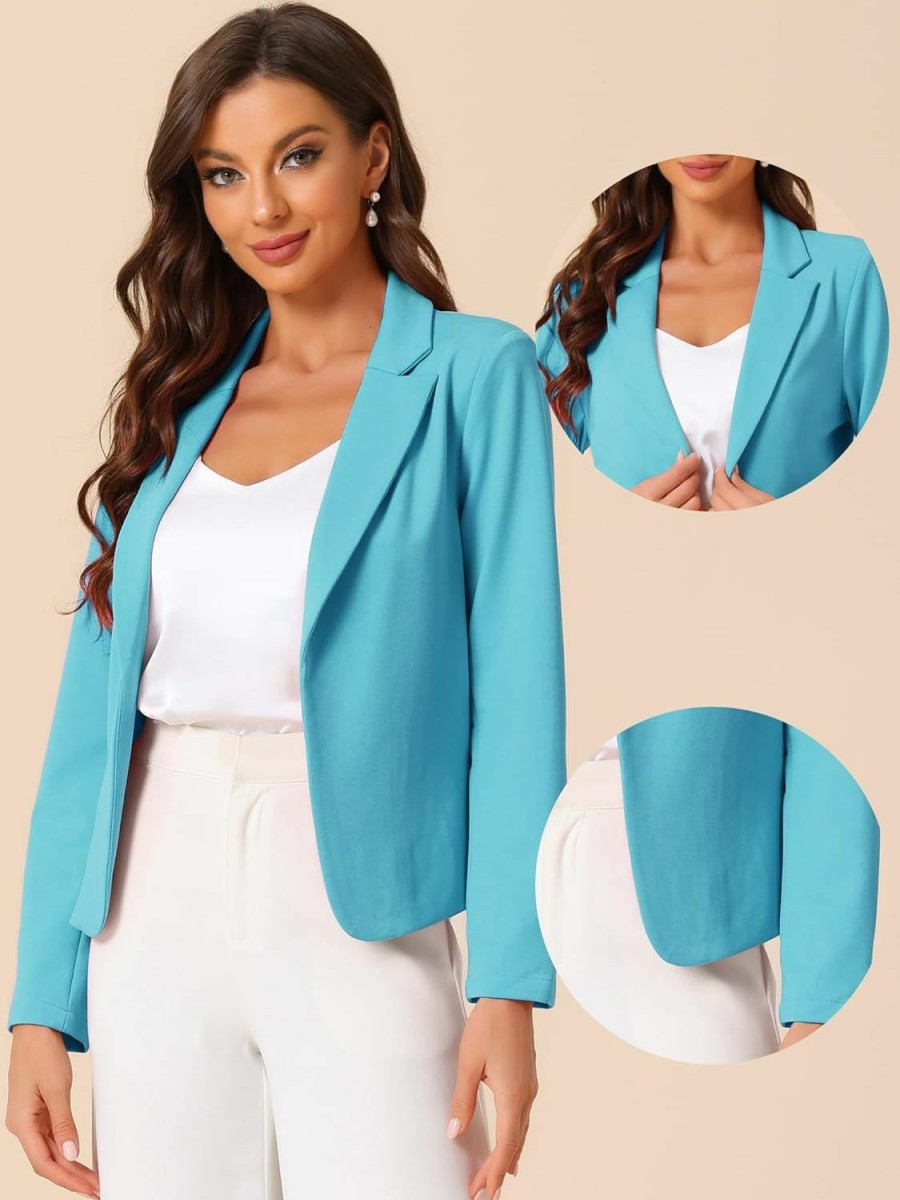 Clearance Allegra K Allegra K Business Blazer For Women'S Work Office Open Front Casual Dressy Suit Jackets