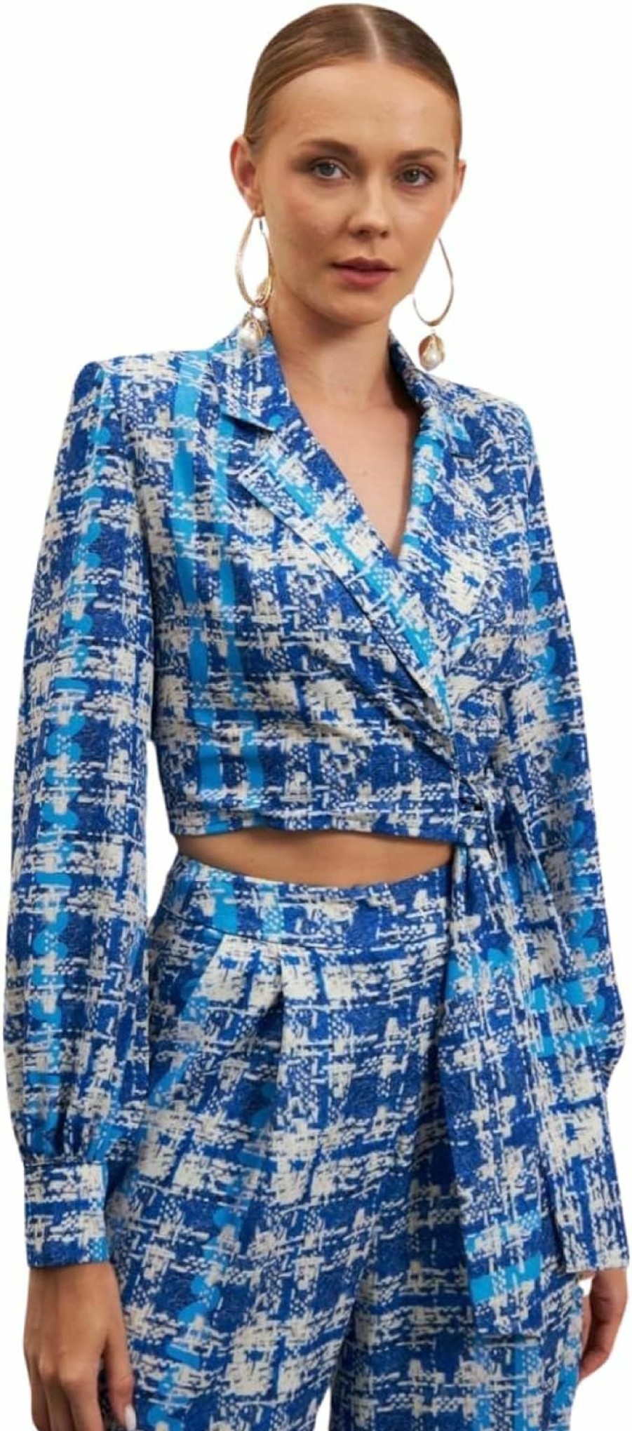 New Generic Women'S Plaid Blazer