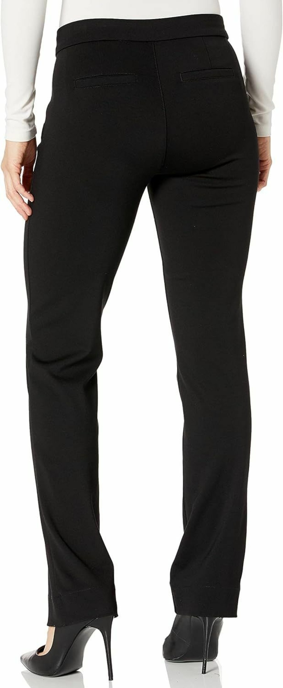 Best NYDJ Nydj Petite Womens Petite Ponte Trouser Pants In Black