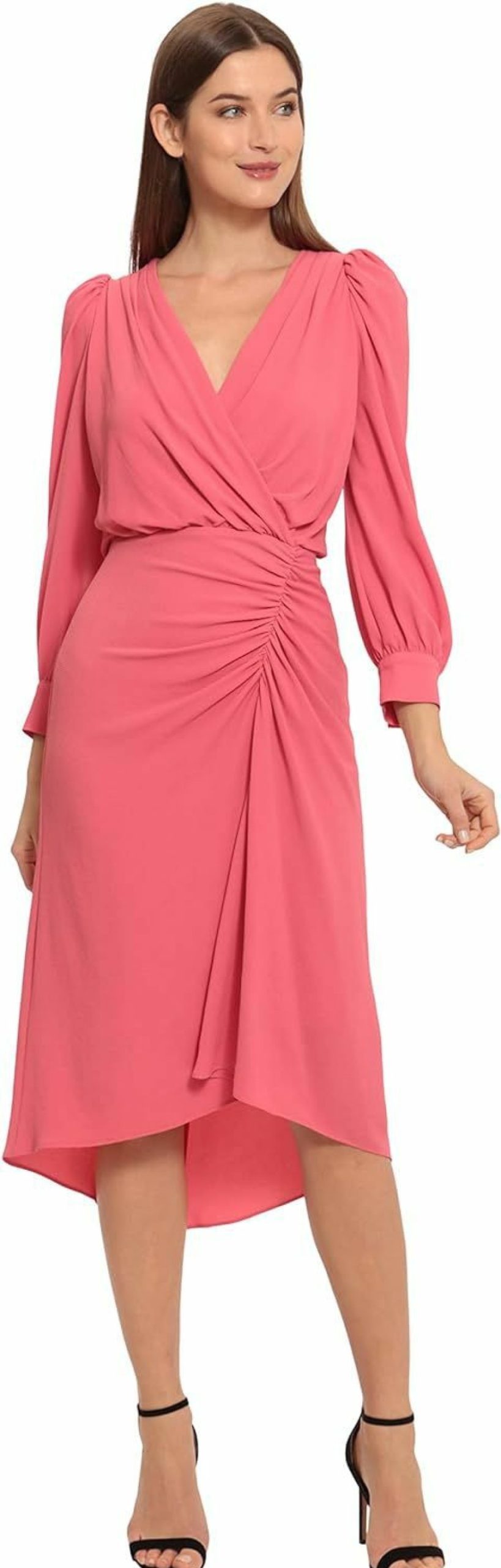 Online Maggy London Maggy London Women'S Long Sleeve Catalina Crepe Dress Workwear Event Guest Of Wedding