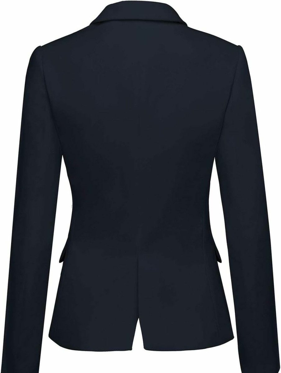 Clearance GRAPENT Grapent Women'S Business Casual Pockets Work Office Blazer Back Slit Jacket Suit