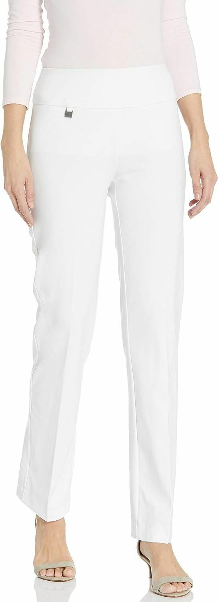 Clearance SLIM-SATION Slim-Sation Women'S Misses Pull On Solid Knit Flare Leg Pant With Tummy Panel