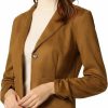 Wholesale Allegra K Allegra K Women'S Long Sleeve Casual Open Front Drawstring Faux Suede Blazer