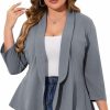 Wholesale KOJOOIN Kojooin Women Plus Size Casual Blazer Open Front Long Sleeve Work Office Cardigan Jackets