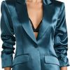 Clearance Cinq a Sept Cinq A Sept Women'S Smooth Satin Scrunched Cheyenne Blazer