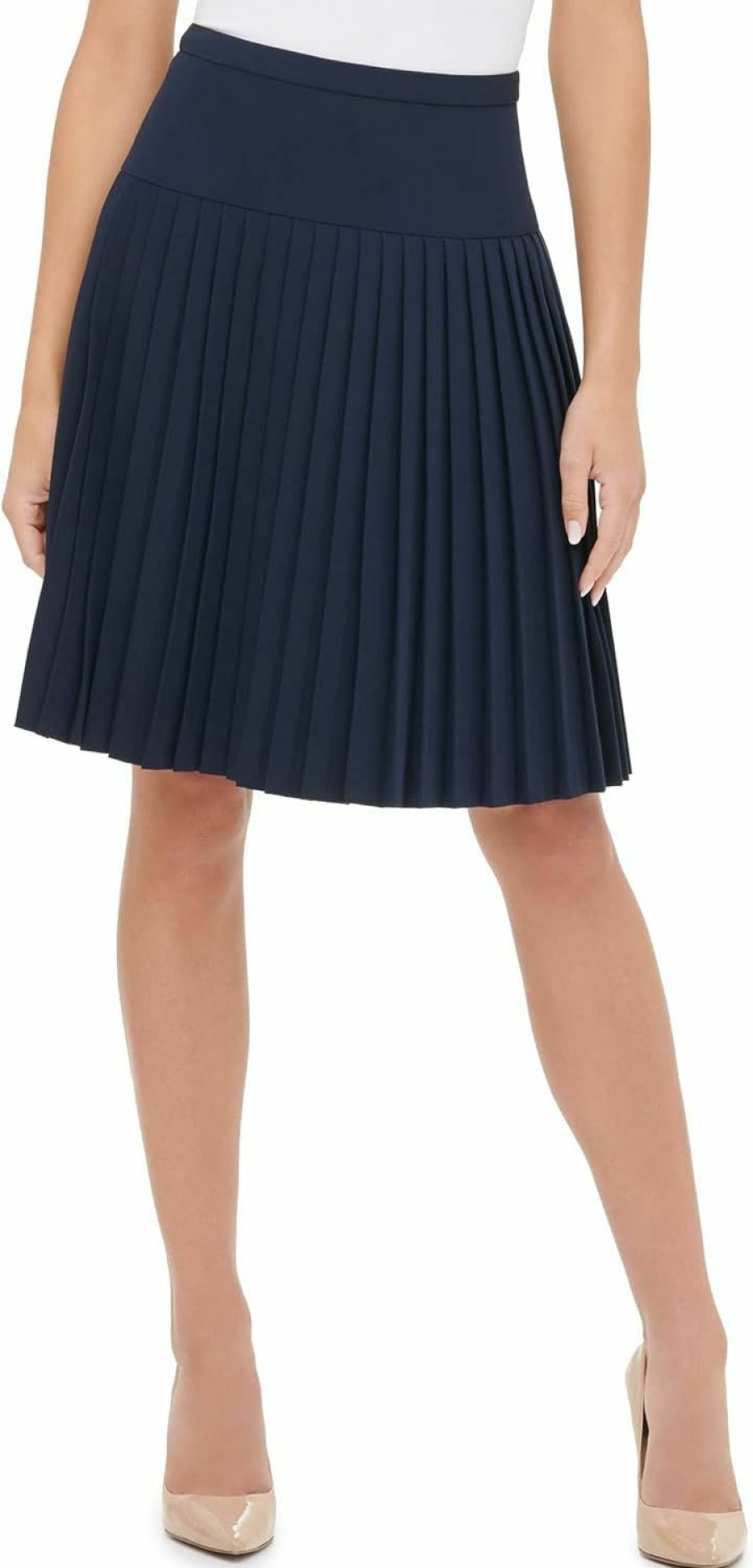 Online Tommy Hilfiger Tommy Hilfiger Women'S Lined Zip Office Pleated Skirt