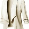 Best AliChan Womens Casual Blazer Lightweight 3/4 Sleeves Short Open Front Office Jacket