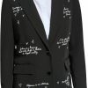 New Karl Lagerfeld Paris Karl Lagerfeld Paris Women'S Fitted Blazer With Script Detail