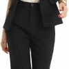 Hot Allegra K Allegra K Pant Suit Sets For Women'S 2 Piece Elegant Short Sleeve Blazer Jackets Wide Leg Pants Business Outfits Suit