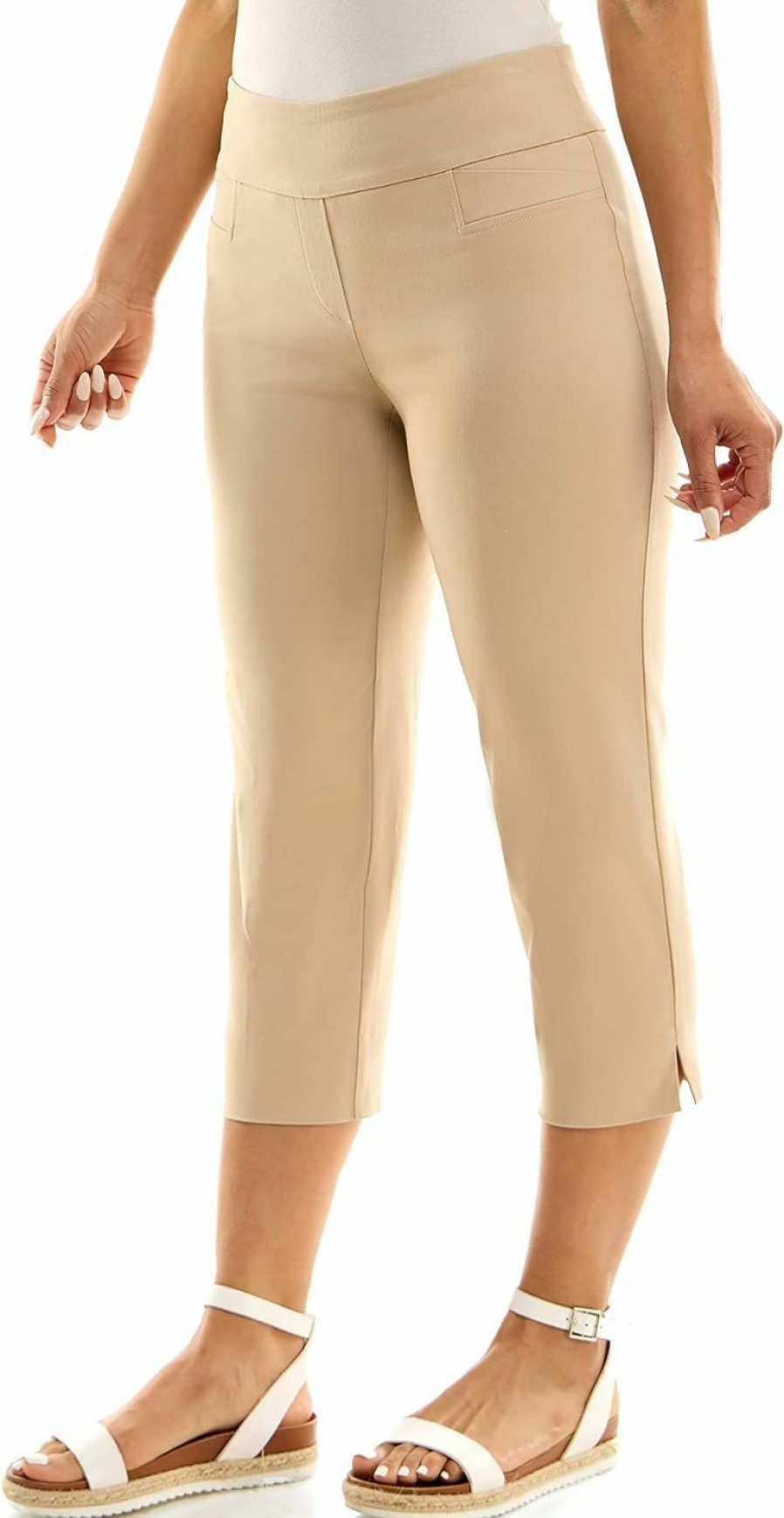 Clearance Zac & Rachel Zac & Rachel Women'S Pull-On Slim Leg Crop Pant