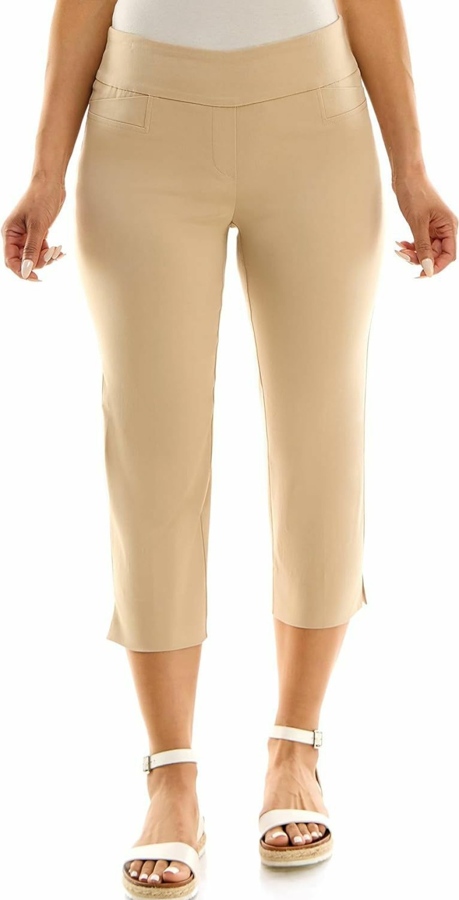 Clearance Zac & Rachel Zac & Rachel Women'S Pull-On Slim Leg Crop Pant