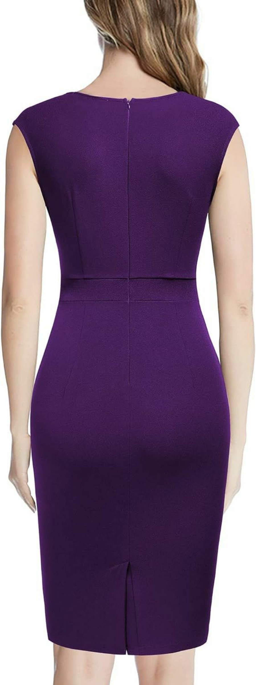 Online Miusol Miusol Women'S Vintage Square Neck Cap Sleeve Work Pencil Dress