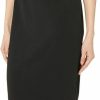 Clearance Calvin Klein Calvin Klein Cap Sleeve V-Neck Scuba Crepe Sheath