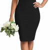 Best MOJICK Vintage Dress For Women Elegant Bodycon Short Sleeve Party Club Cocktail Pencil Church Dresses