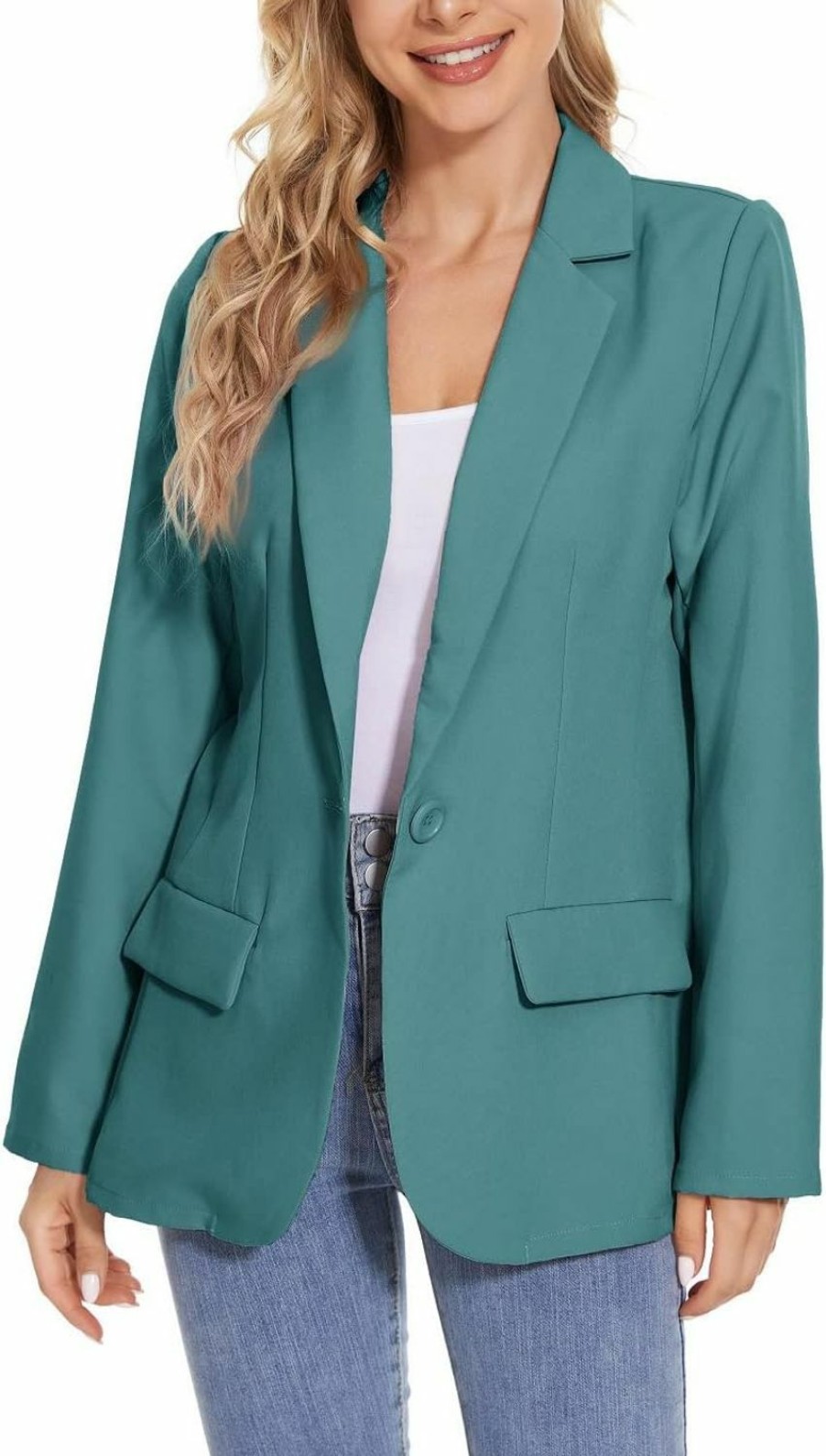 Wholesale S7 Womens Casual Blazers Open Front Long Sleeve Work Office Jackets Blazer,Casual Work Solid Color Blazer