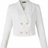 Best Beninos Beninos Women'S Double Breasted Crop Blazer Jackets